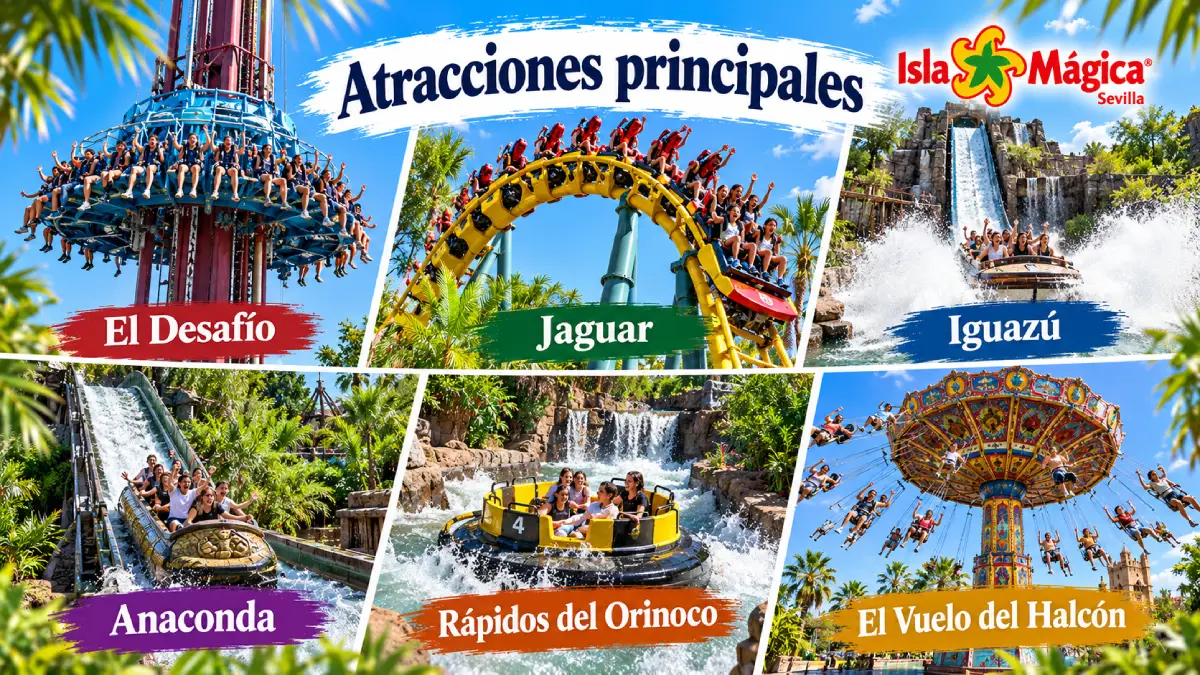 Isla Mágica Sevilla Principales atracciones